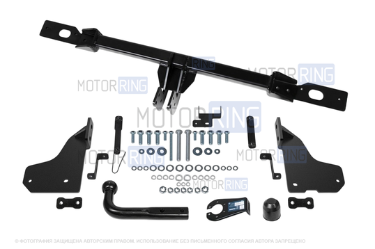 Фаркоп Berg F.1911.001 с шаром типа A (1500кг) для Geely Atlas Pro 2021-2024 г.в._1