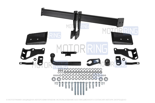 Фаркоп Berg F.2316.001 с шаром типа А (2500кг) для Hyundai Santa Fe 2012-2020 г.в., KIA Sorento 2012-2021 г.в._1