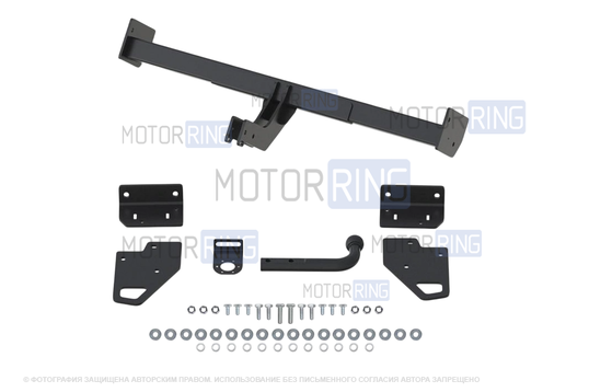 Фаркоп Berg F.4011.001 с шаром типа A (2000кг) для Mitsubishi Pajero III 1999-2006 г.в., Pajero IV 2007-2020 г.в._1
