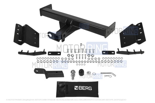 Фаркоп Berg F.4014.001 с шаром типа E (3500кг) для Mitsubishi L200 2018-2023 г.в._1