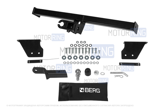 Фаркоп Berg F.4111.002 с шаром типа E (1500кг) для Nissan Qashqai с 2006 г.в._1