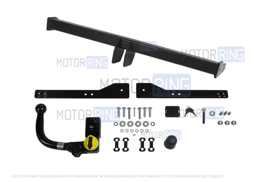 Фаркоп Berg F.5111.003 с шаром типа VM (2500кг) для Skoda Karoq с 2020 г.в., Kodiaq с 2017 г.в., Octavia с 2012 г.в., Volkswagen Tiguan с 2016 г.в._1