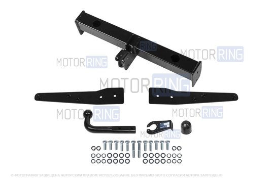 Фаркоп Berg F.5812.001 с шаром типа A (3000кг) для Volkswagen Multivan, Caravelle (T5,T6 ), Transporter 2003-2019 г.в._1