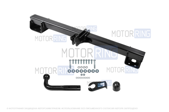 Фаркоп Berg F.5813.001 с шаром типа A (3500кг) для Volkswagen Touareg 2010-2018 г.в., Porshe Cayene 2010-2014 г.в., Audi Q7 2006-2015 г.в._1