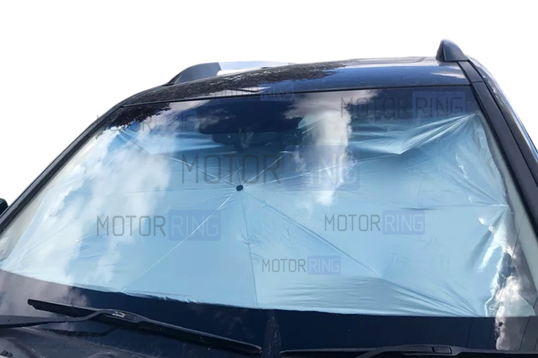 Универсальный зонт от солнца на лобовое стекло автомобиля_1