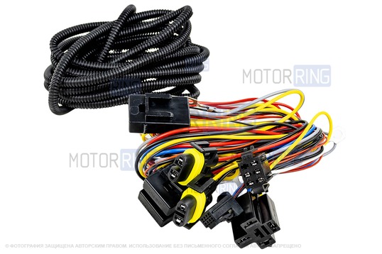 Комплект подключения противотуманных фар ML Auto Light Technology, ПТФ Тюн-Авто с рамками для Лада Веста NG Кросс