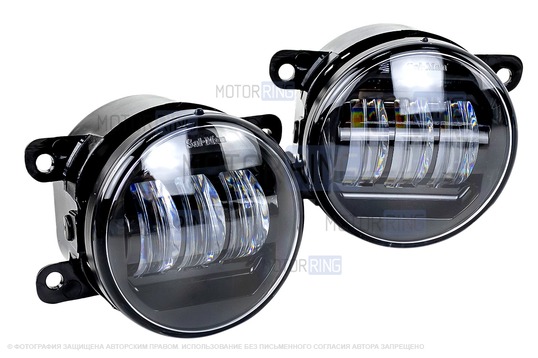 Комплект подключения противотуманных фар ML Auto Light Technology, ПТФ Sal-Man 65W с рамками для Лада Веста NG Кросс