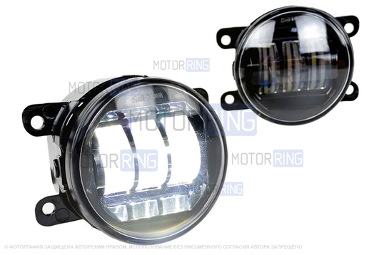 Комплект подключения ПТФ Sal-Man 65W с подрулевым переключателем и рамками для Лада Веста NG Кросс