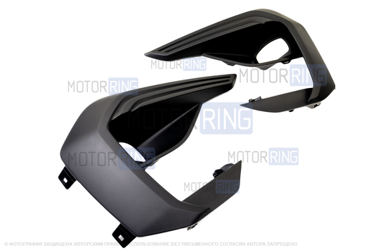 Комплект подключения ПТФ Sal-Man 65W с подрулевым переключателем и рамками для Лада Веста NG Кросс