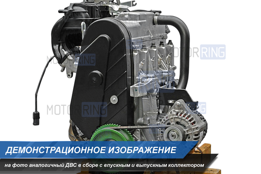 Двигатель ВАЗ 21114 (на новом блоке) без впускного и выпускного коллектора для Лада Приора, ВАЗ 2110-2112, 2113, 2114 с ГУР_1