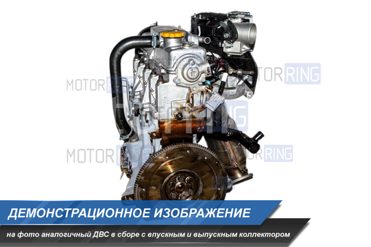 Двигатель ВАЗ11183 (на новом блоке) без впускного и выпускного коллектора для Лада Калина с Е-Газ_1