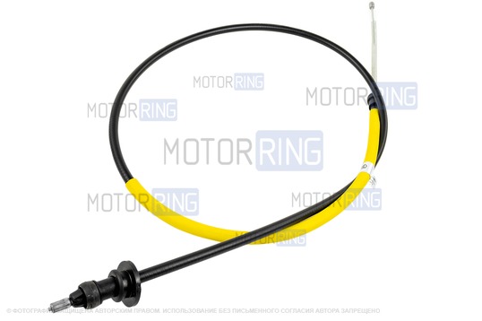 Трос ручного тормоза левый (жёлтый) барабанный для Renault Arkana с предним приводом_1