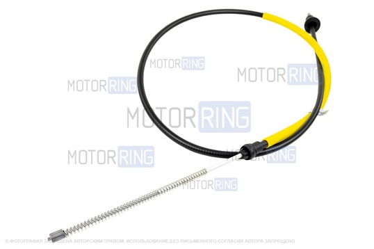Трос ручного тормоза левый (жёлтый) барабанный для Renault Arkana с предним приводом