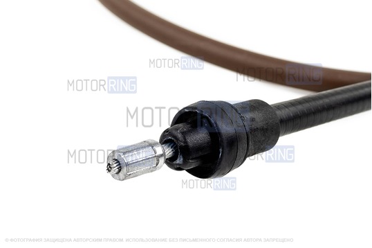 Трос ручного тормоза (коричневый) барабанный для Renault Kaptur с предним приводом