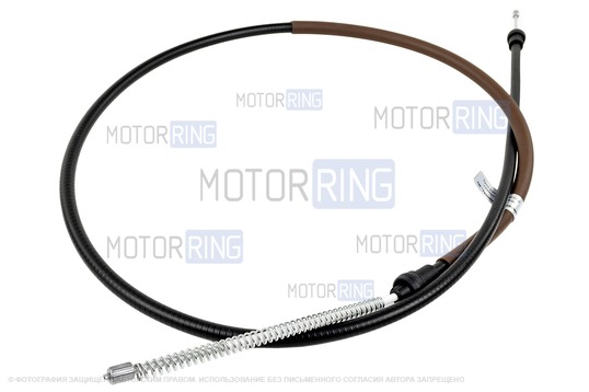 Трос ручного тормоза (коричневый) барабанный для Renault Kaptur с предним приводом