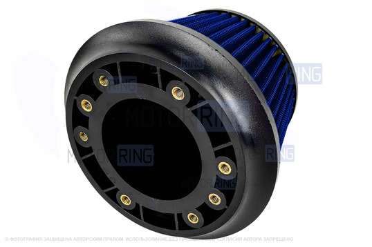 Универсальный синий воздушный фильтр нулевого сопротивления APExi для Лада и иномарок