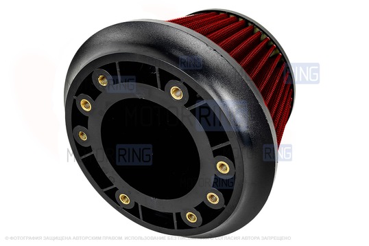 Универсальный красный воздушный фильтр нулевого сопротивления APExi для Лада и иномарок