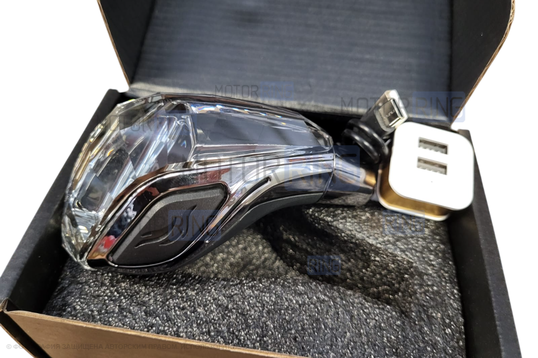 Светодиодная ручка с логотипом бренда под КПП с тросовым приводом для Лада Гранта, Гранта FL, Калина 2, Приора 2, Ларгус, Веста