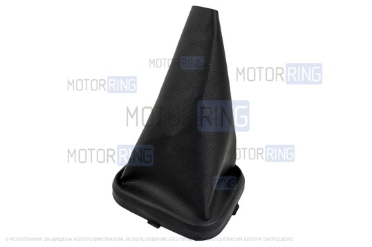 Ручка КПП черный лак с зеленой LED подсветкой и пыльником для ВАЗ 2113, 2114, 2115