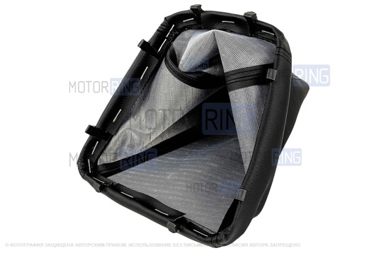 Ручка КПП черный лак с белой LED подсветкой и пыльником для Лада Гранта, Гранта FL, Калина 2, Датсун с тросовым приводом