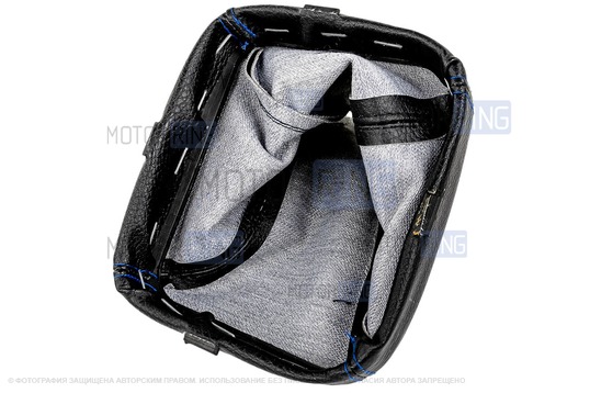 Ручка КПП хром с синей подсветкой и кожухом с синей строчкой для ВАЗ 2113, 2114, 2115