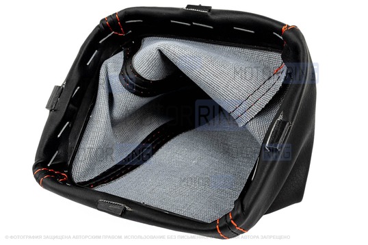 Ручка КПП черный лак с красной LED подсветкой и кожухом с красной строчкой для ВАЗ 2113, 2114, 2115