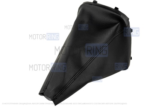 Ручка КПП хром с синей LED подсветкой и пыльником для Лада Гранта, Гранта FL, Калина 2, Датсун с тросовым приводом