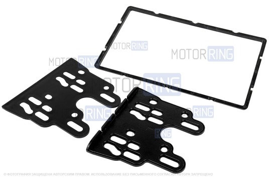 Рамка переходная для установки магнитолы 2DIN набор с рамкой сопла для Лада Гранта FL, Калина 2