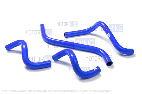 Патрубки печки CS20 PROFI 21082 силиконовые синие для инжекторных ВАЗ 2108-21099, 2113-2115_1