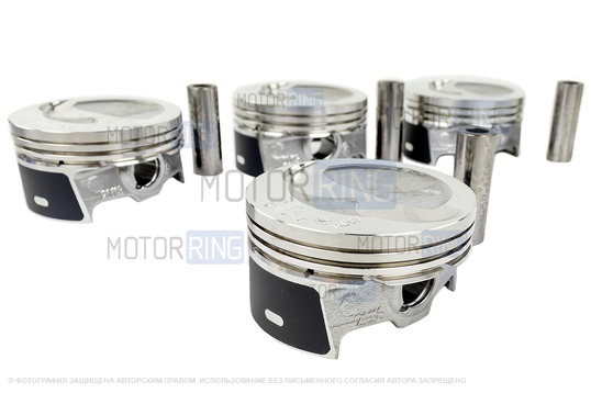 Поршни с пальцами МоторДеталь (A 83,0мм) для Лада Гранта, Калина, Калина 2, Приора с двигателями ВАЗ 21116, 11186, 11189_1
