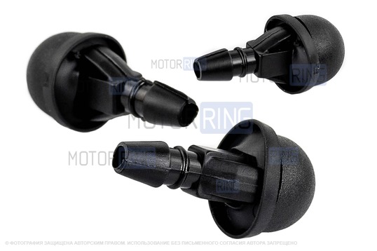 Форсунки (жиклеры) омывателя (3 шт) переднего и заднего стекол для Гранта, Гранта FL, Калина 2