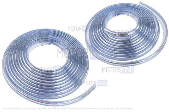 Клинья уплотнителя лобового и заднего стекла хром (2шт) для Лада 4х4, Нива Легенд_1