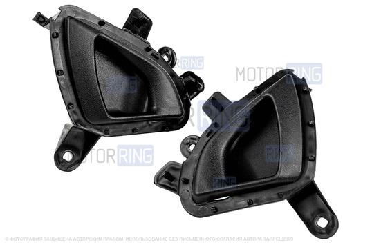 Черные внутренние ручки (петли) на задние двери для Лада Калина 2, Гранта, Гранта FL, Датсун