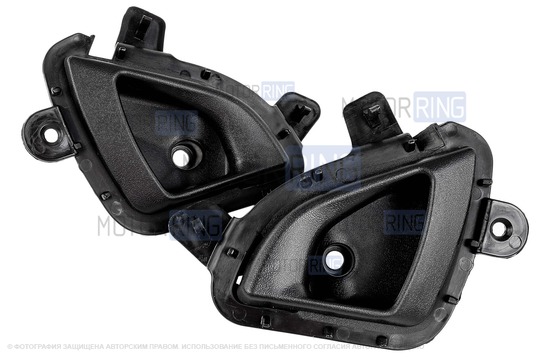 Черные внутренние ручки (петли) на передние двери для Лада Калина 2, Гранта, Гранта FL, Датсун_1