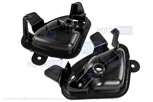 Черные внутренние ручки (петли) на передние двери для Лада Калина 2, Гранта, Гранта FL, Датсун