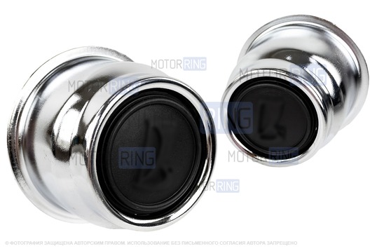 Колпачки ступиц колес декоративные Хром (2шт) для ВАЗ 2101-2107_1