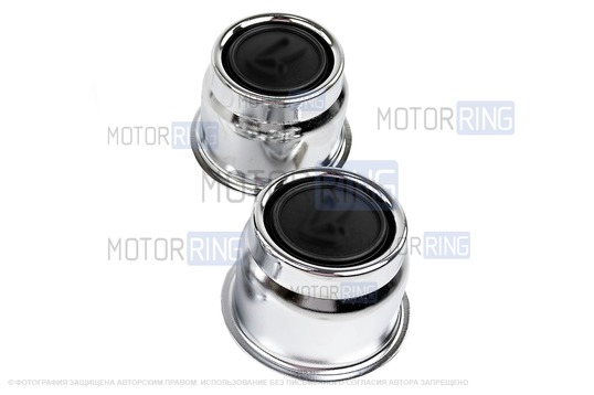 Колпачки ступиц колес декоративные Хром (2шт) для ВАЗ 2101-2107