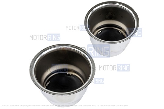 Колпачки ступиц колес декоративные Хром (2шт) для ВАЗ 2101-2107