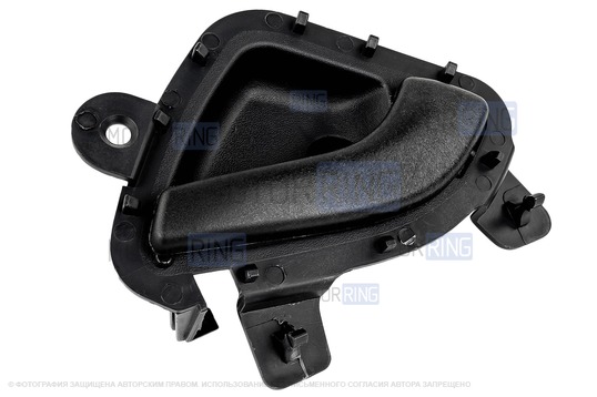 Черные внутренние ручки передних дверей (2шт) для Лада Калина 2, Гранта, Гранта FL, Датсун