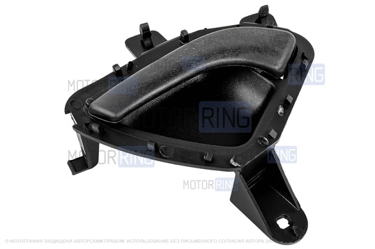 Черная внутренняя левая ручка задней двери для Лада Калина 2, Гранта, Гранта FL, Датсун