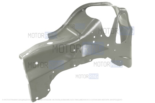Брызговик крыла переднего правого без лонжерона (лопух) с катафорезным покрытием для Лада Калина, Калина 2, Гранта, Гранта FL _1