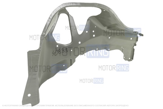 Брызговик крыла переднего правого без лонжерона (лопух) с катафорезным покрытием для Лада Калина, Калина 2, Гранта, Гранта FL 