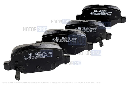 Тормозные колодки задние SANGSHIN HI-Q под дисковые тормоза для Лада Калина Спорт, Калина 2 Спорт, Гранта Спорт, Веста_1