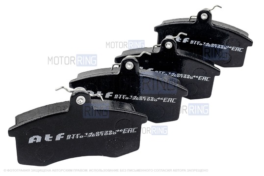 Тормозные колодки передние ATF для ВАЗ 2108-21099, 2110-2112, 2113-2115, Лада Калина, Калина 2, Приора, Гранта, Гранта FL, Датсун_1