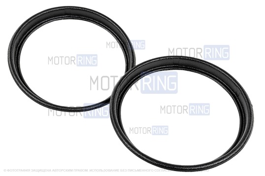 Комплект пластиковых облицовок ободков фар ПластРез для Лада 4х4, Нива Легенд