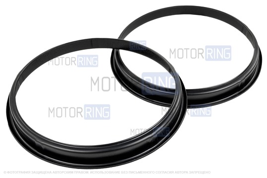 Комплект пластиковых облицовок ободков фар ПластРез для Лада 4х4, Нива Легенд