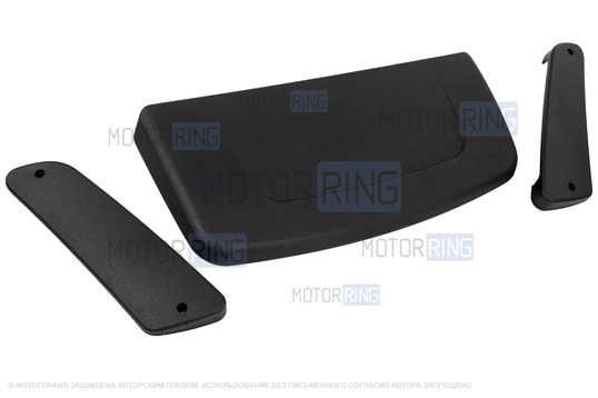 Воздухозаборник в стиле Урбан с одним ребром и накладки на воздуховоды боковых стоек гладкие (литье) для Лада 4х4, Нива Легенд