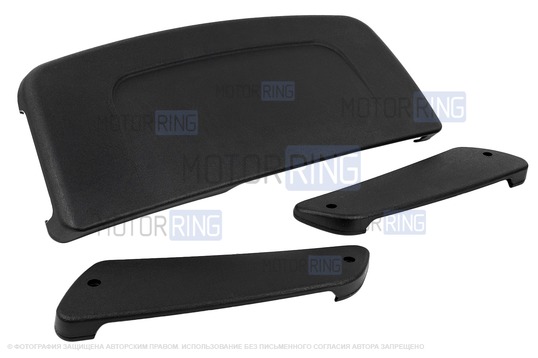 Воздухозаборник в стиле Урбан с одним ребром и накладки на воздуховоды боковых стоек гладкие (литье) для Лада 4х4, Нива Легенд