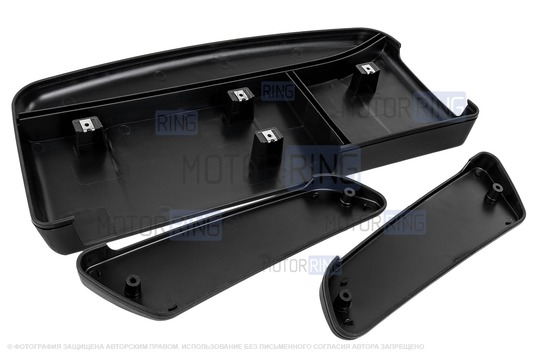 Воздухозаборник в стиле Урбан с одним ребром и накладки на воздуховоды боковых стоек гладкие (литье) для Лада 4х4, Нива Легенд