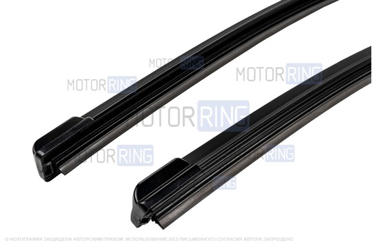 Комплект бескаркасных щеток стеклоочистителя Деталиус 500 мм с адаптером типа Крючок